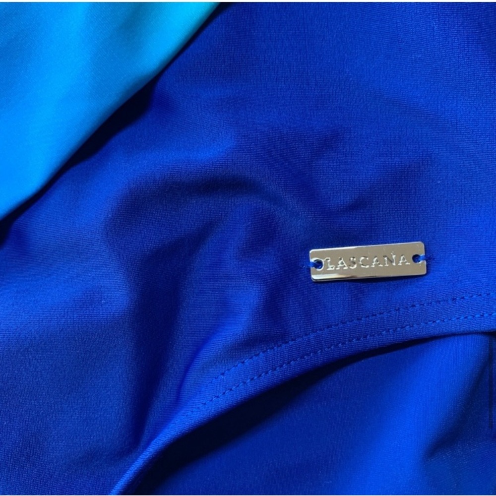 Blue Ombré Slimming Surplice One Piece - Picture 10 of 13